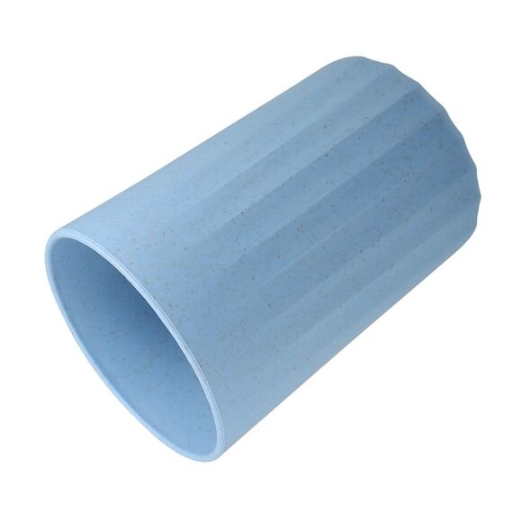 Bathroom Smooth Lines Wheat Straw Toothpaste Tumbler Blue 4.09''x2.80'' - Picture 5 of 6